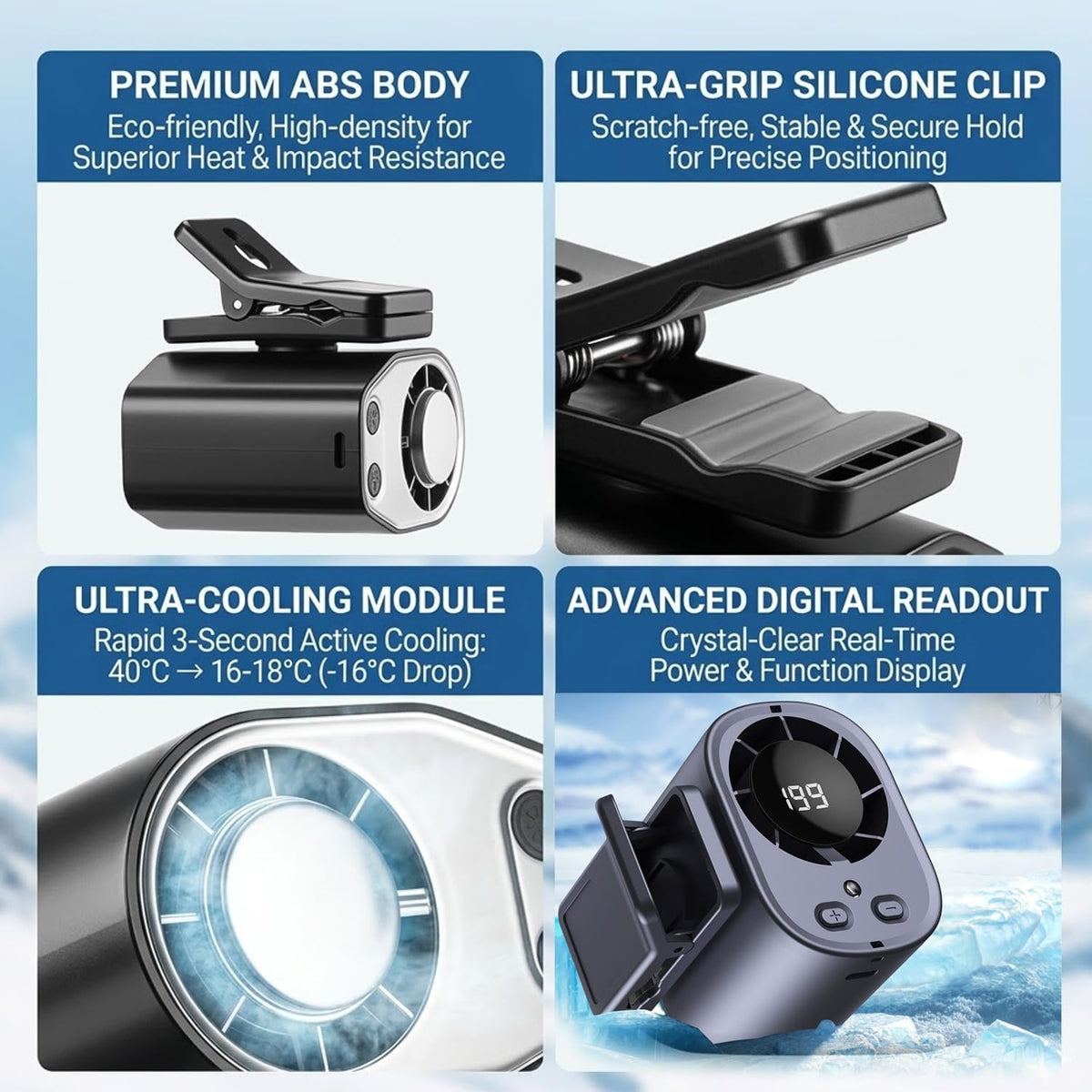 Air Conditioner Fan with LED Display