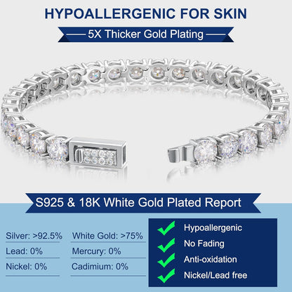 Moissanite Tennis Bracelet